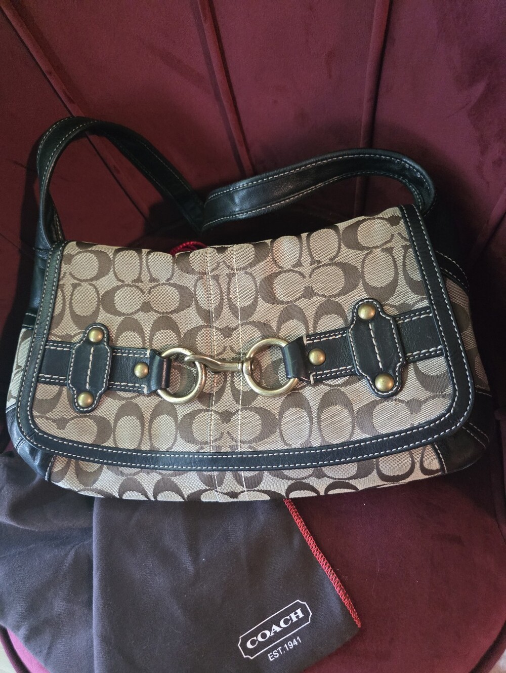 Authentic Coach Carly / Soho Shoulder Bag - Style 11027 Y2zk - Picture 4 of 8